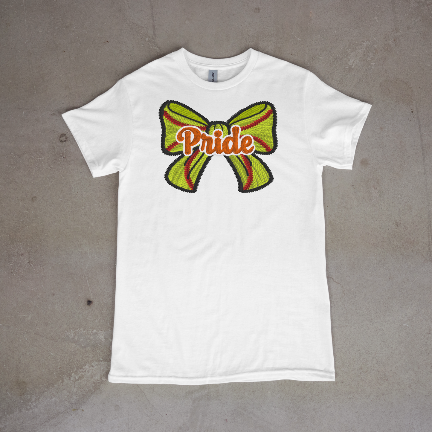 Pride Crochet Softball Bow