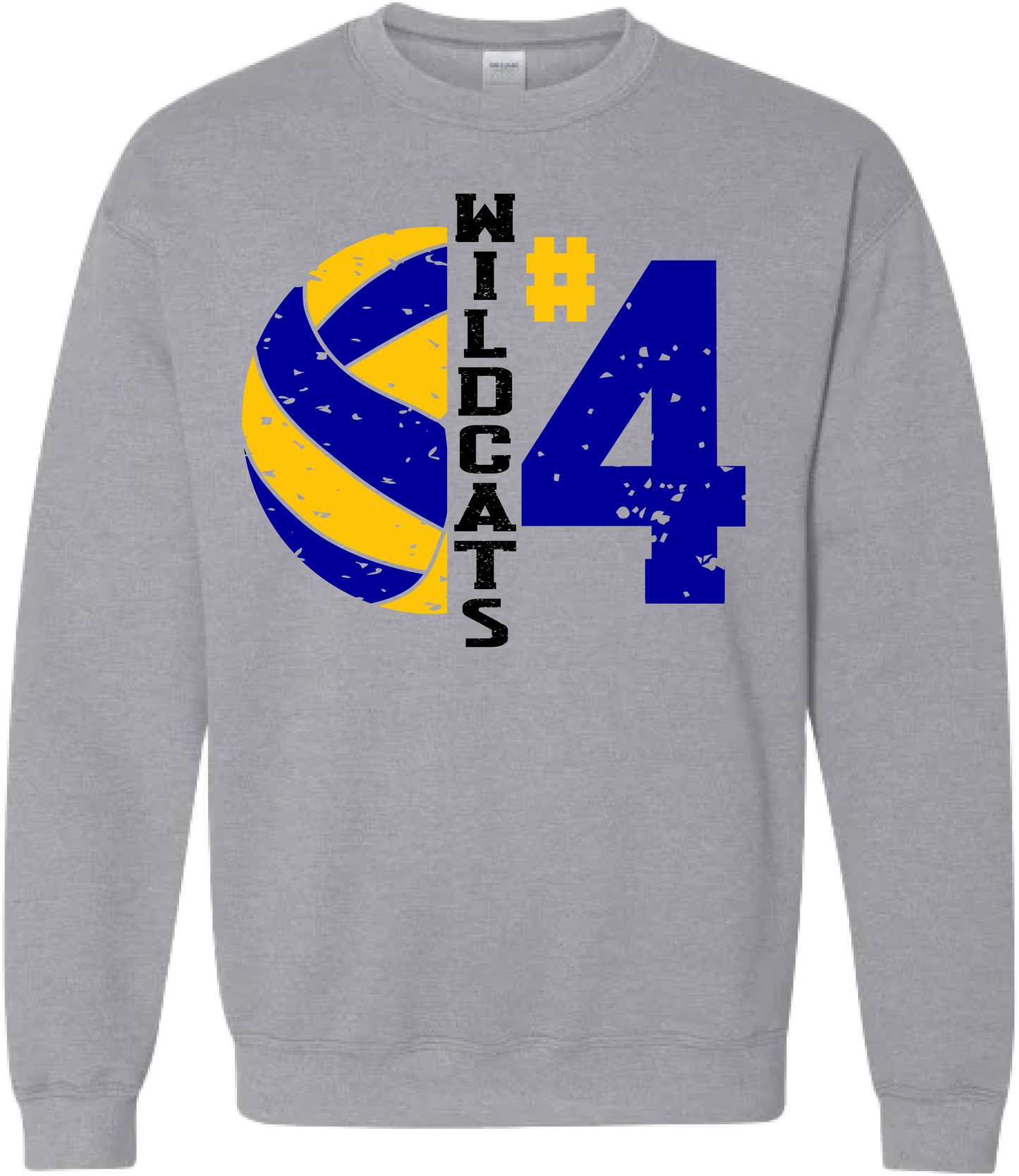 Wildcat Volleyball # Crewneck