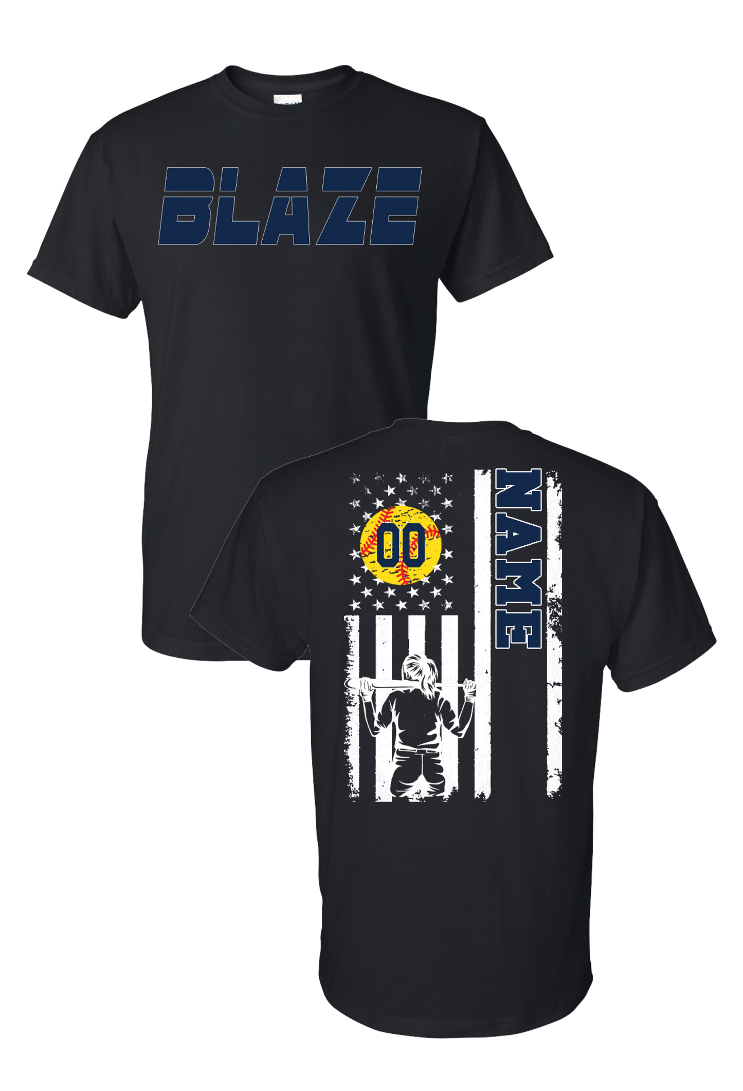 Blaze Softball Flag