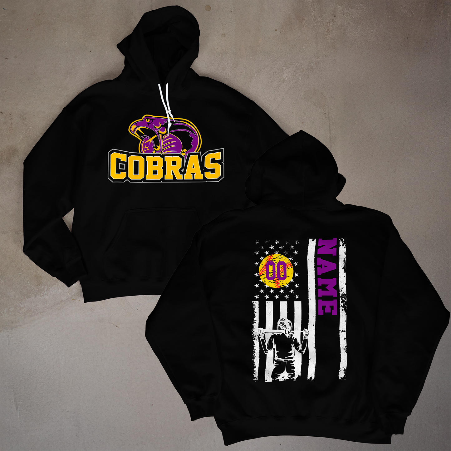 Cobras Softball Flag