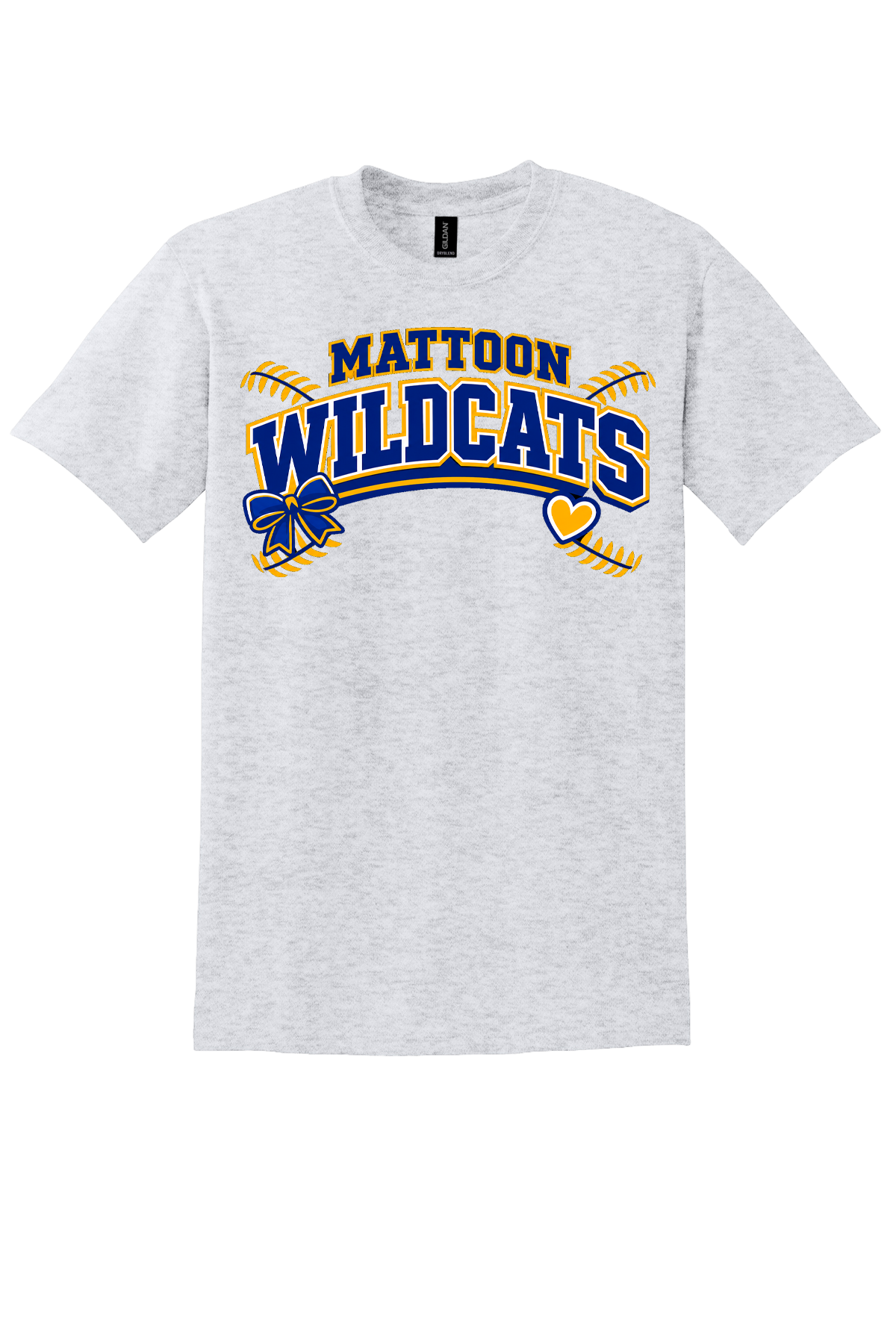 Wildcats Softball Heart&Bow