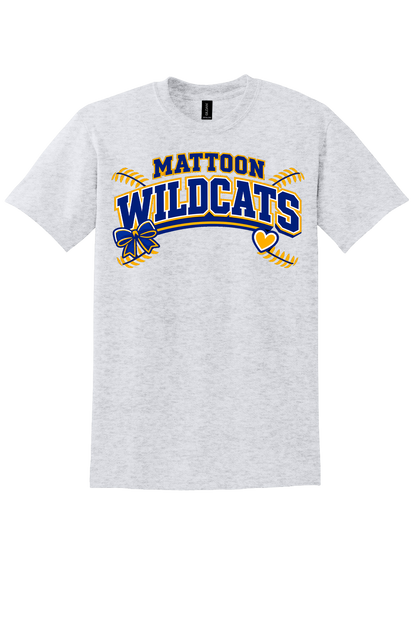 Wildcats Softball Heart&Bow