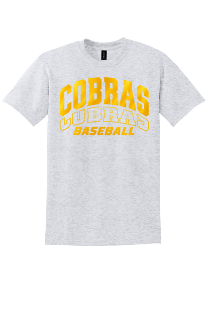 Cobras Baseball Outline Gold Version