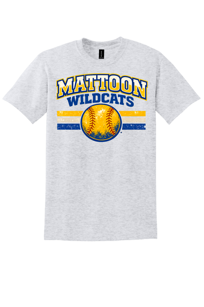 Wildcats Distressed Softball