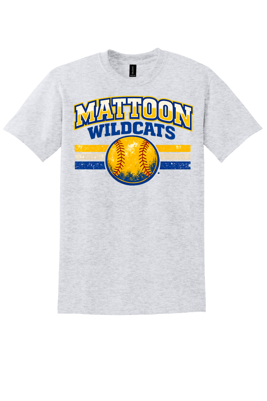 Wildcats Distressed Softball
