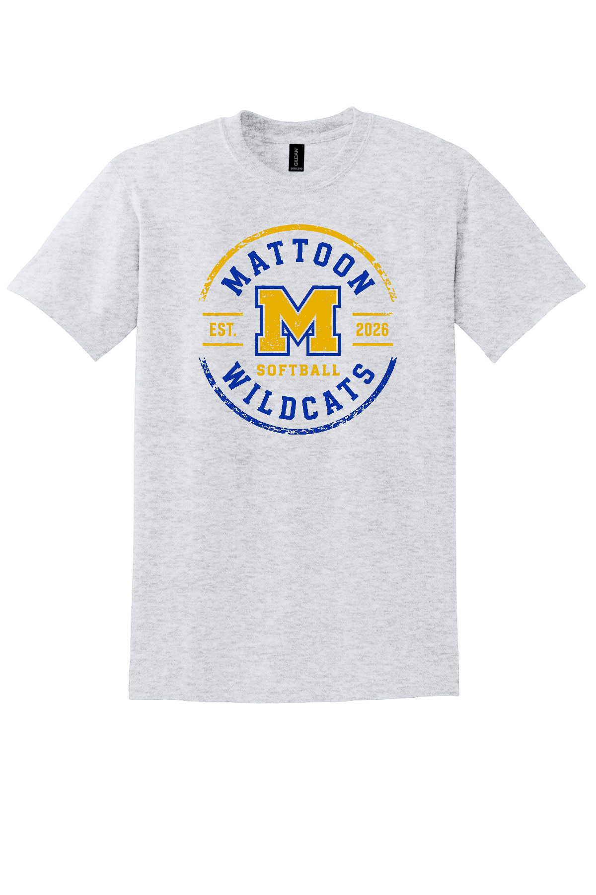 Wildcats Distressed Circle