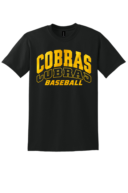 Cobras Baseball Outline Gold Version