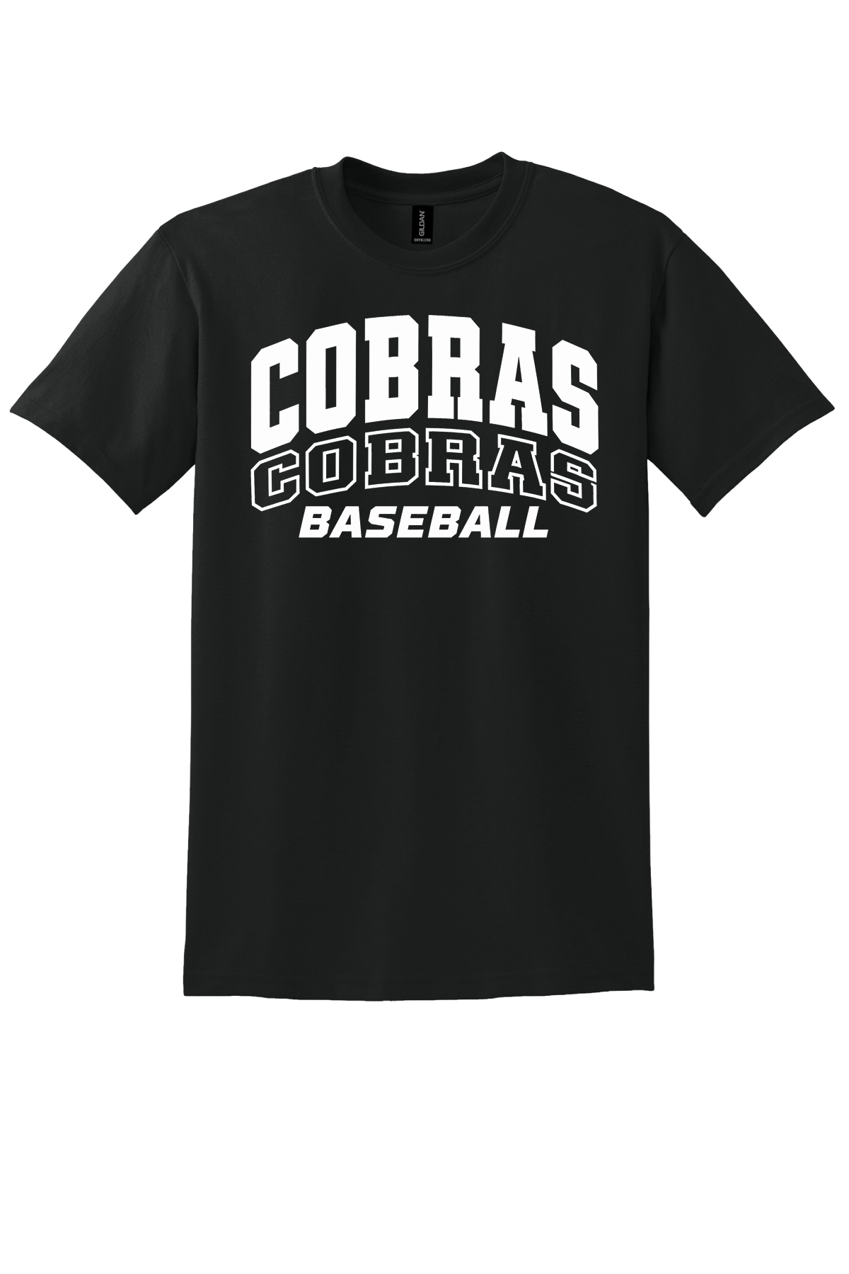 Cobras Baseball Outline White Version