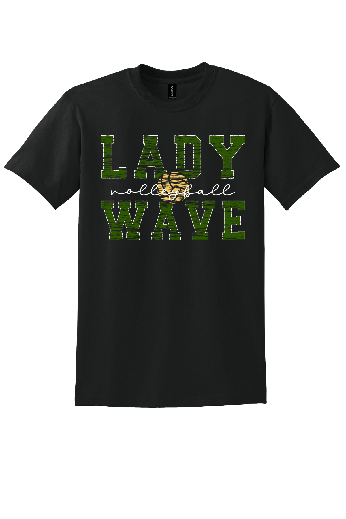 Lady Wave Volleyball Distressed