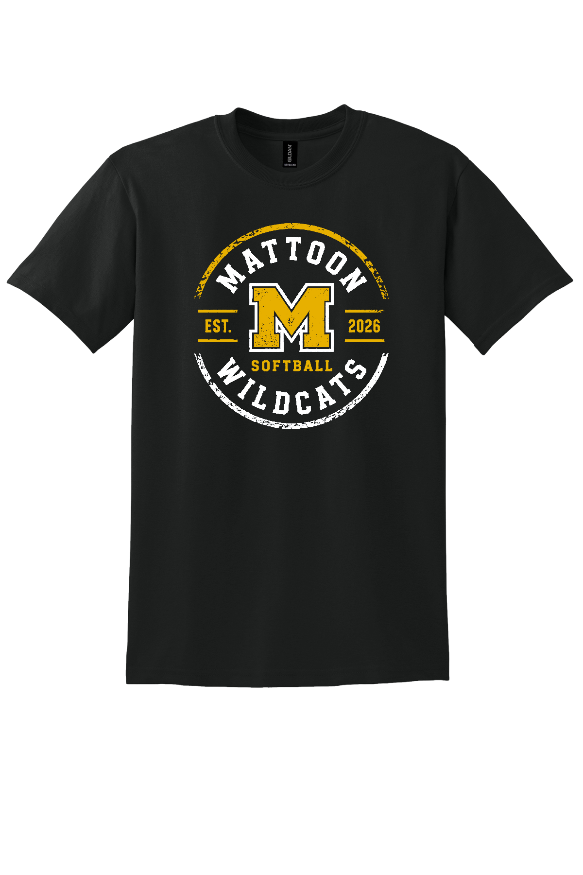 Wildcats Distressed Circle