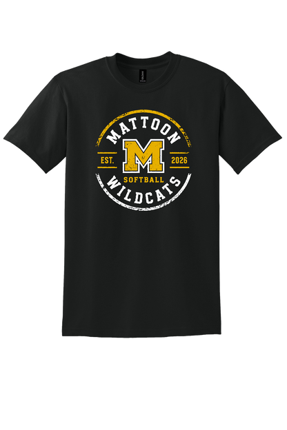 Wildcats Distressed Circle