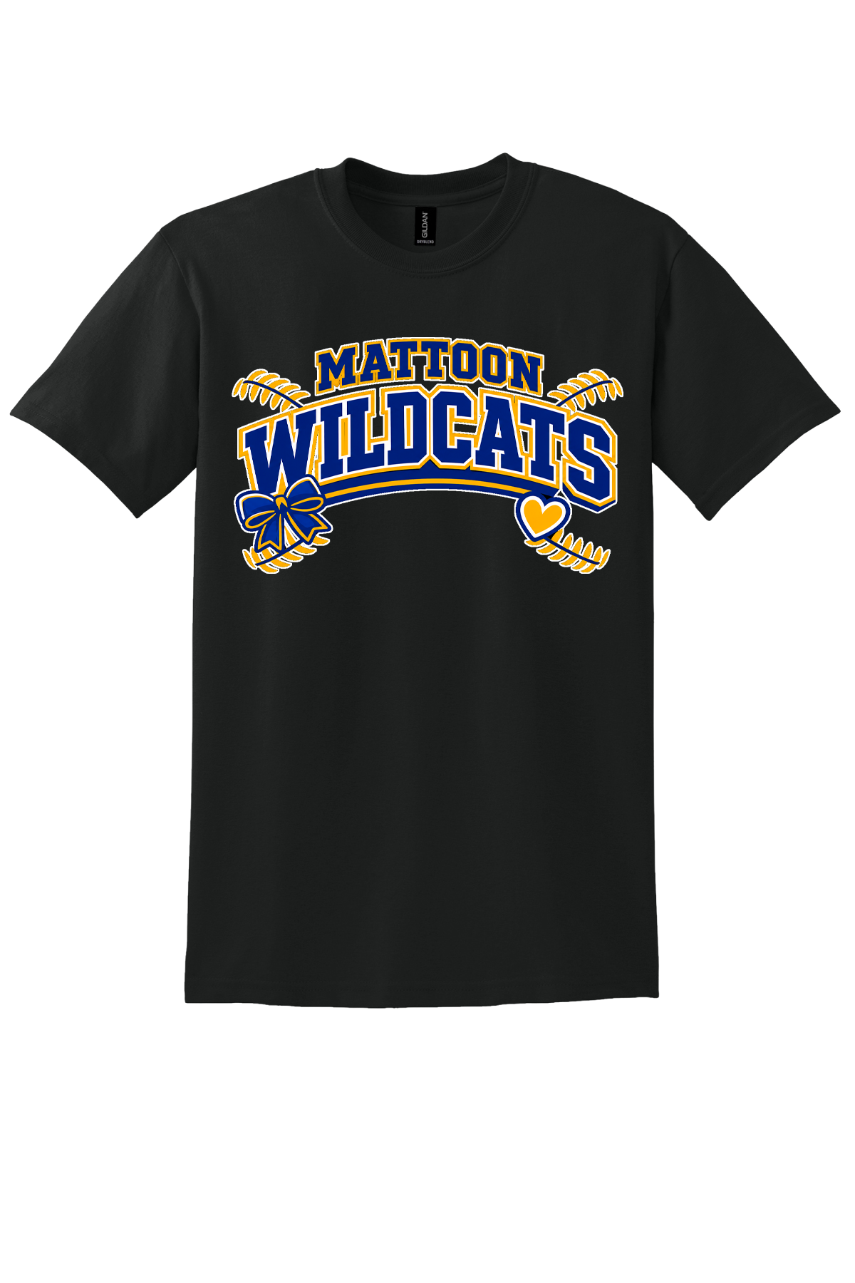 Wildcats Softball Heart&Bow