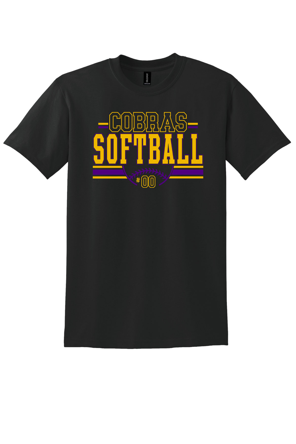 Cobras Softball Number Vintage