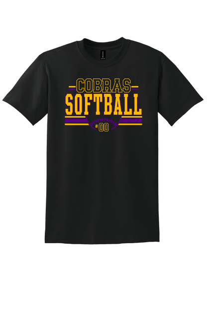 Cobras Softball Number Vintage