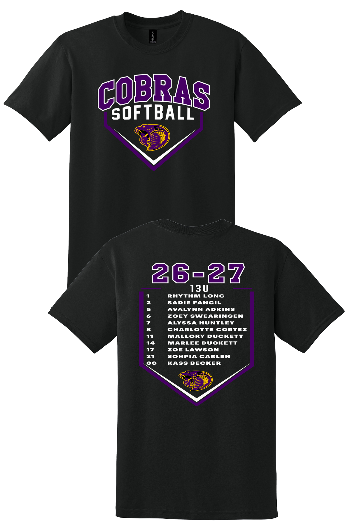 Duffy 13U Team Shirt