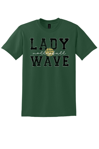 Lady Wave Volleyball Distressed