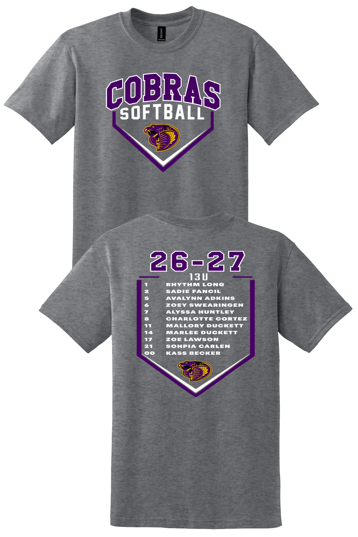 Duffy 13U Team Shirt