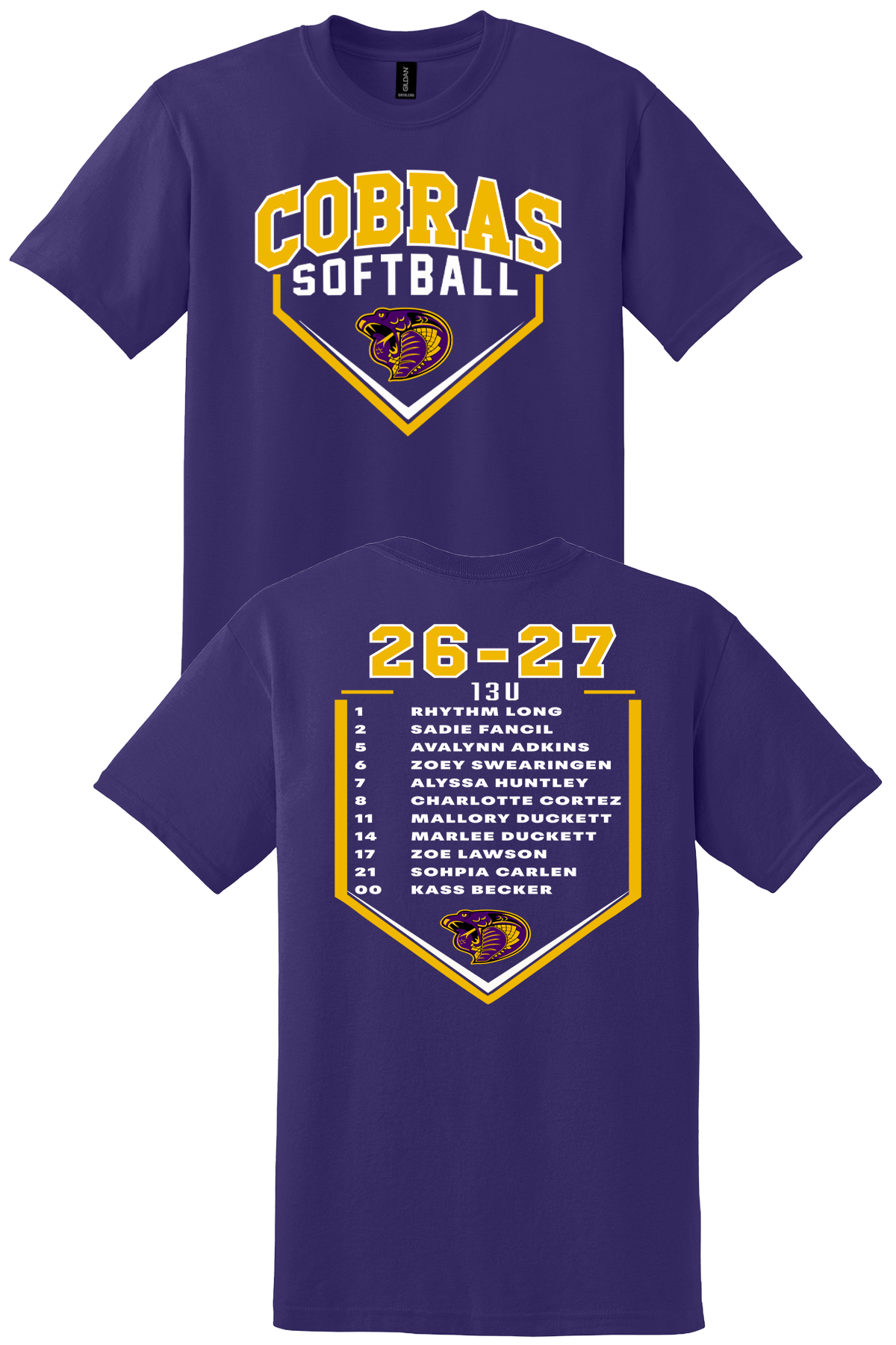 Duffy 13U Team Shirt