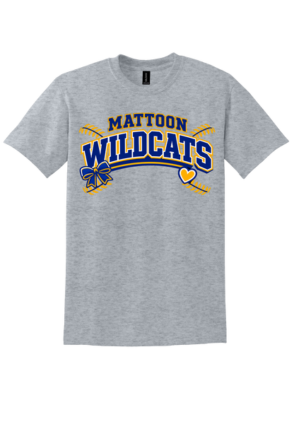 Wildcats Softball Heart&Bow