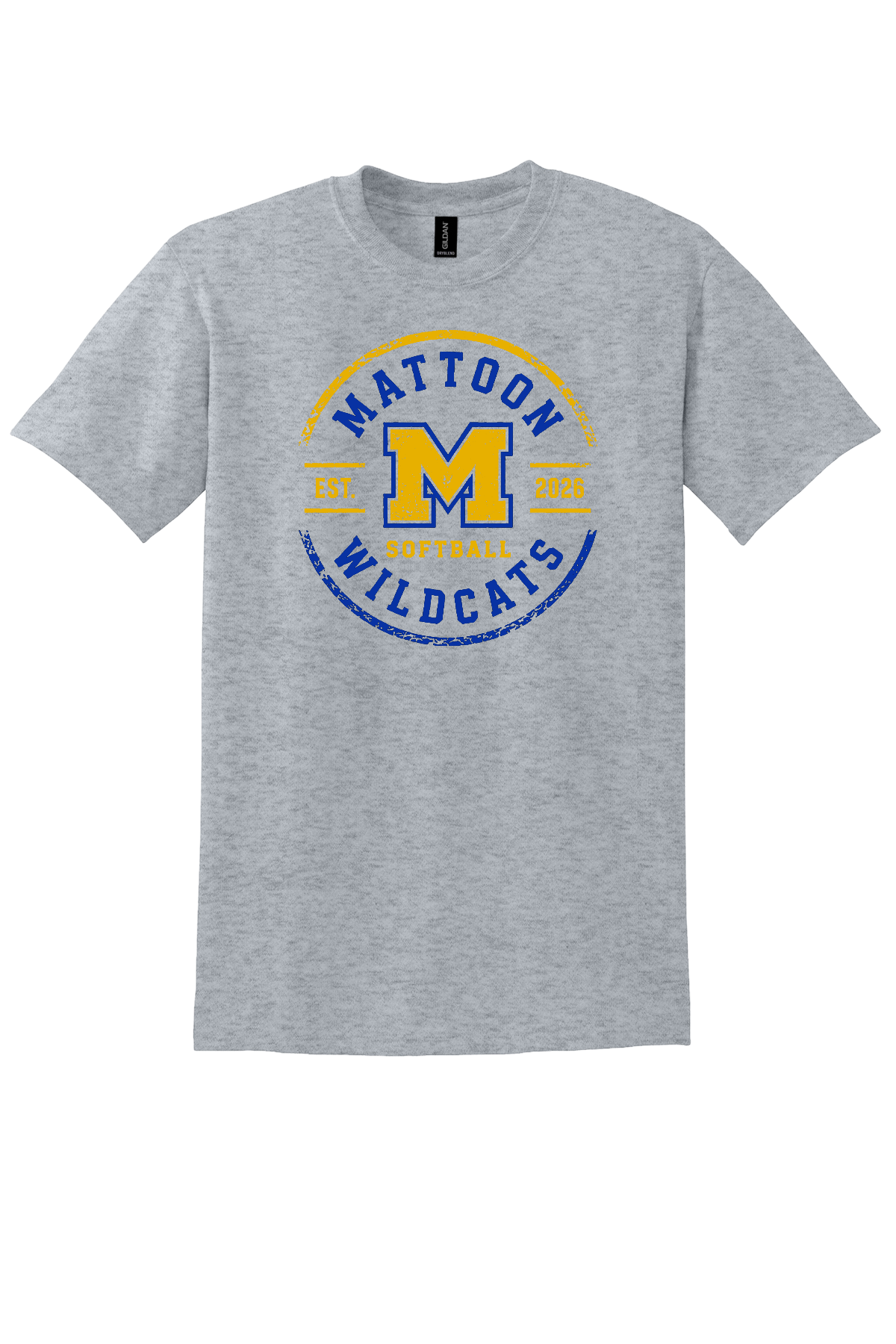Wildcats Distressed Circle