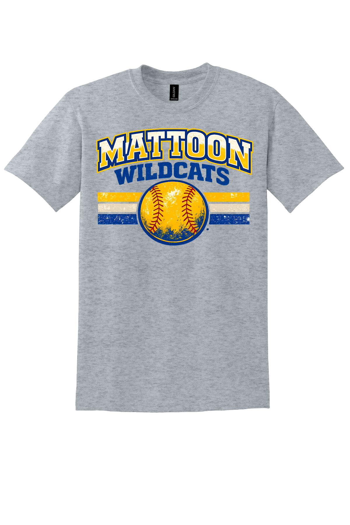 Wildcats Distressed Softball
