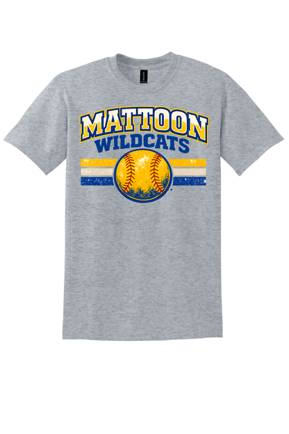 Wildcats Distressed Softball