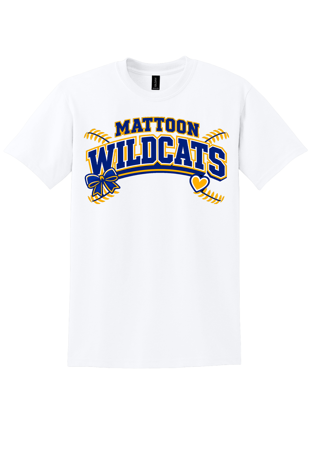 Wildcats Softball Heart&Bow