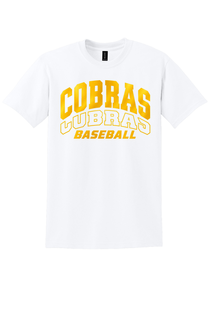 Cobras Baseball Outline Gold Version