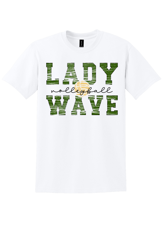 Lady Wave Volleyball Distressed
