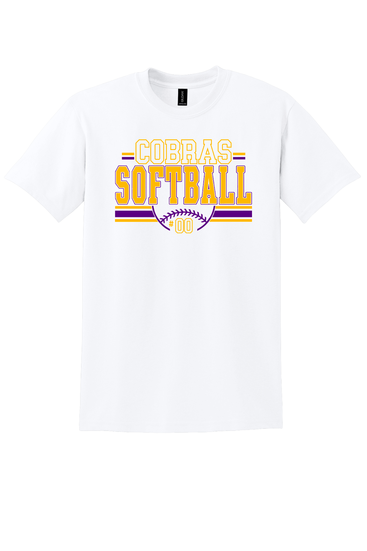 Cobras Softball Number Vintage