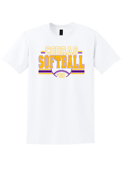 Cobras Softball Number Vintage