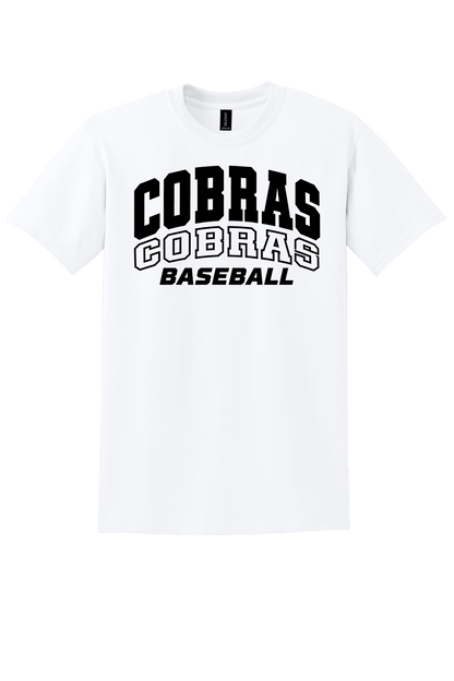 Cobras Baseball Outline White Version