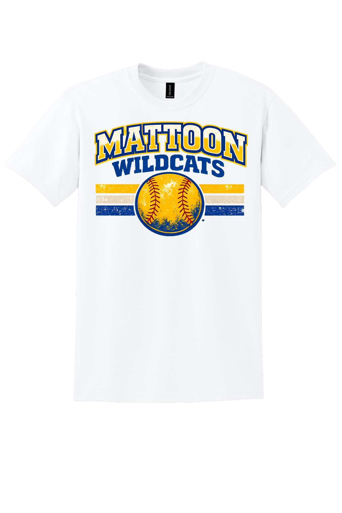 Wildcats Distressed Softball
