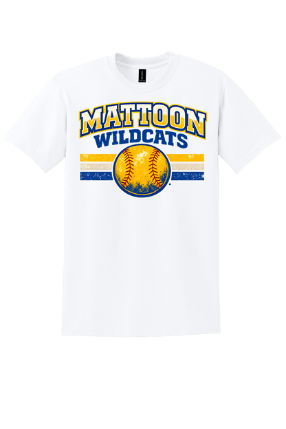 Wildcats Distressed Softball