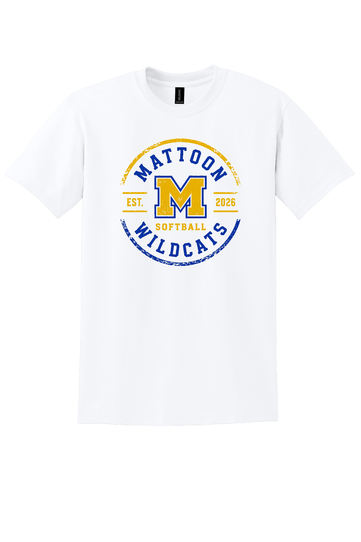 Wildcats Distressed Circle