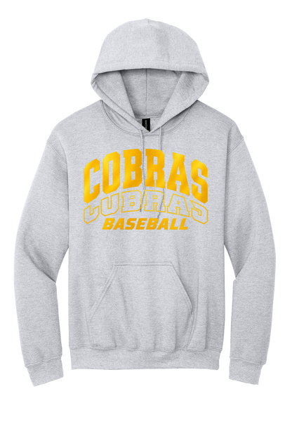 Cobras Baseball Outline Gold Version