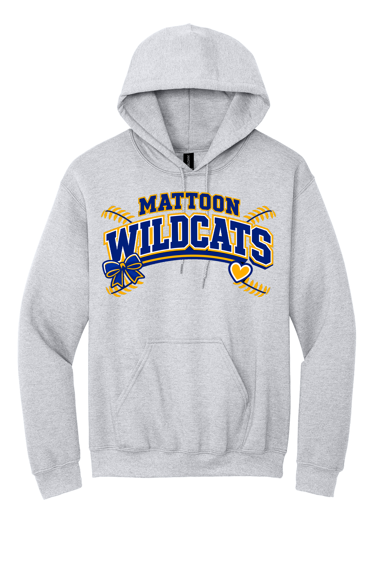 Wildcats Softball Heart&Bow