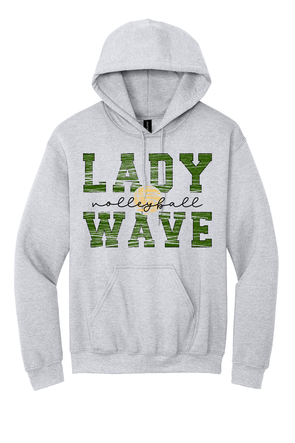 Lady Wave Volleyball Distressed
