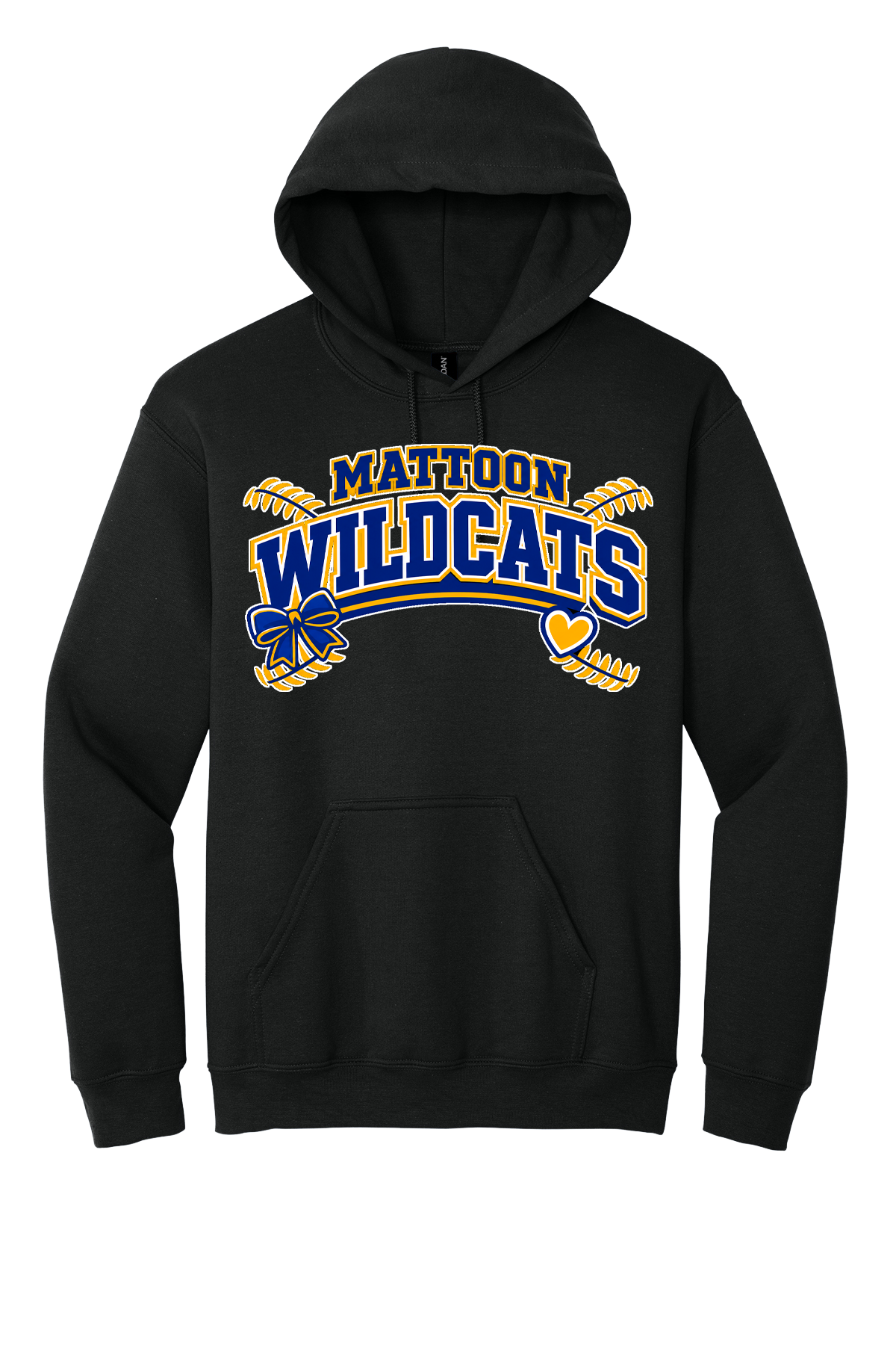 Wildcats Softball Heart&Bow