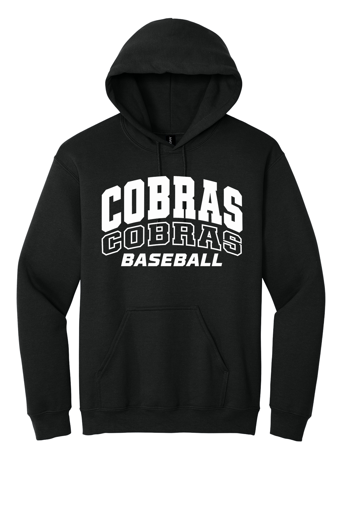 Cobras Baseball Outline White Version