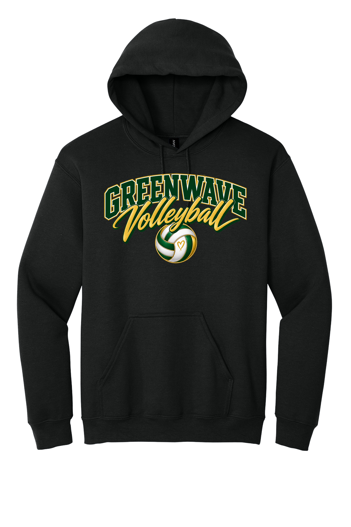 Greenwave Volleyball Heart