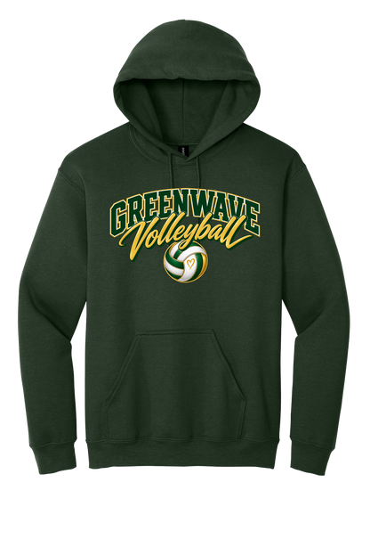 Greenwave Volleyball Heart