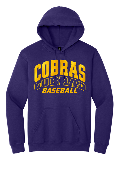 Cobras Baseball Outline Gold Version