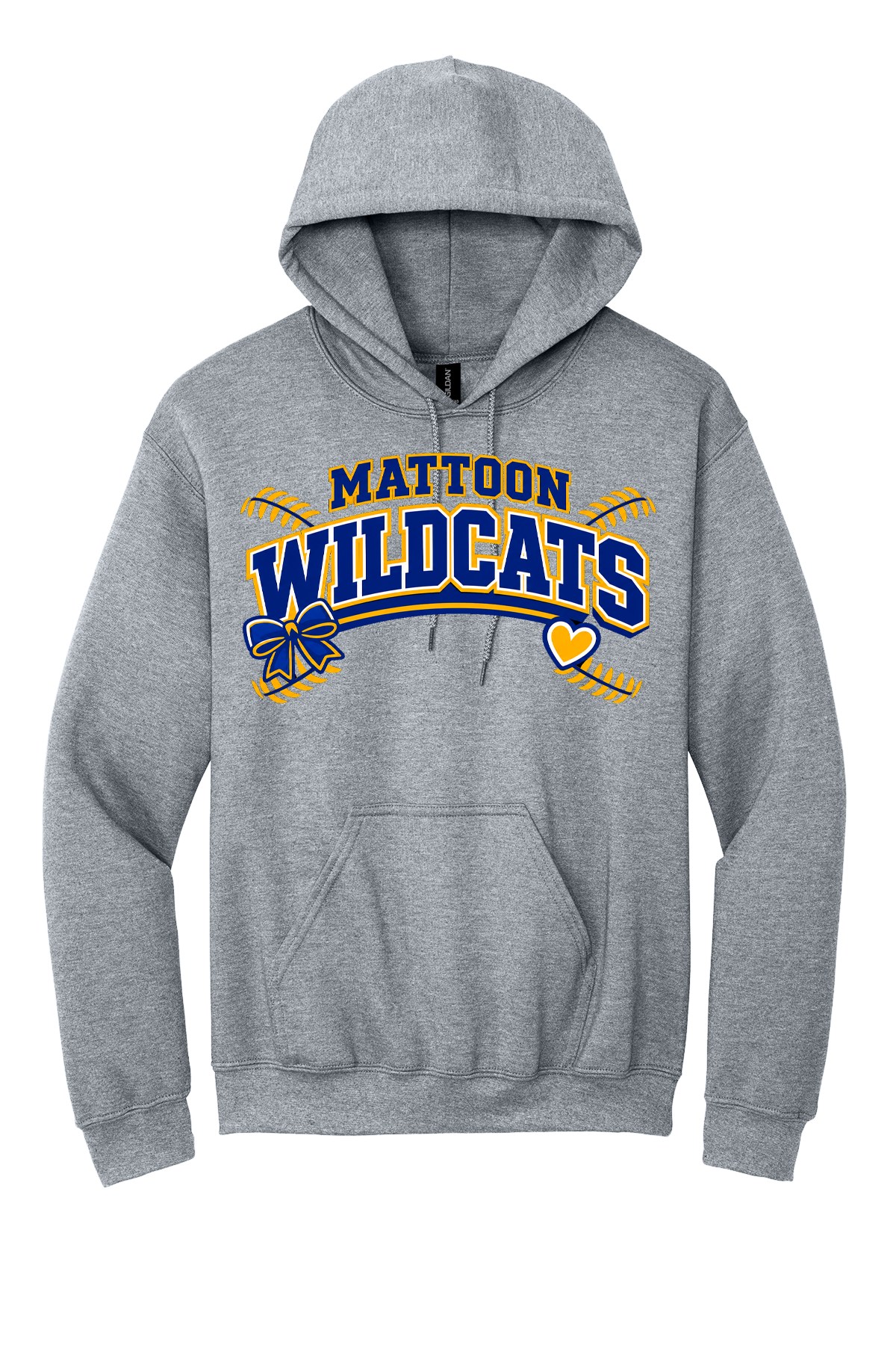 Wildcats Softball Heart&Bow