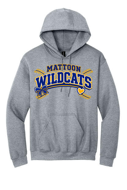 Wildcats Softball Heart&Bow