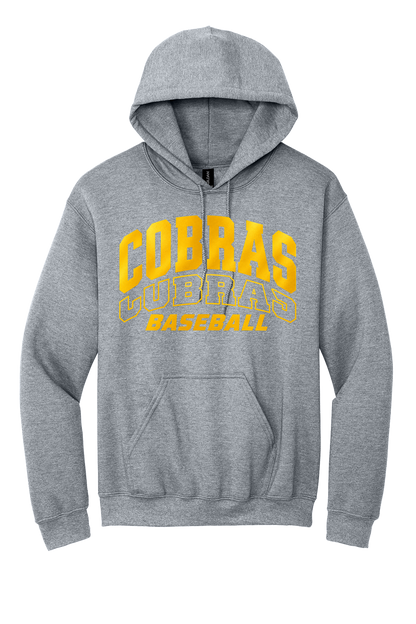 Cobras Baseball Outline Gold Version