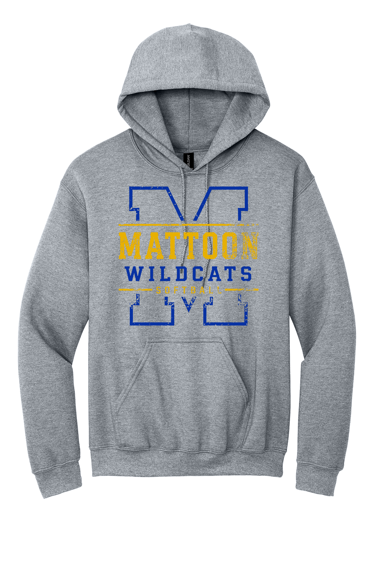 Wildcats Distressed M Softball