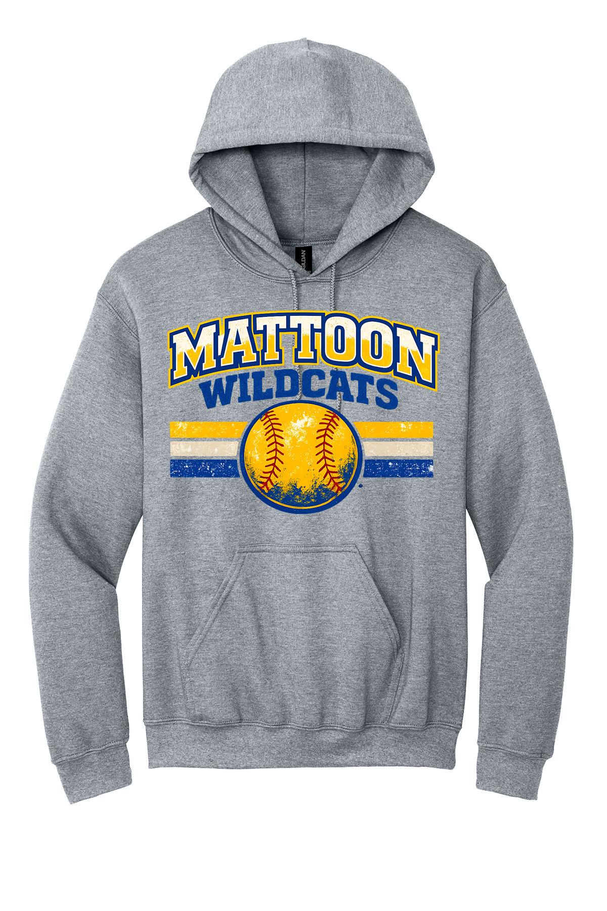Wildcats Distressed Softball