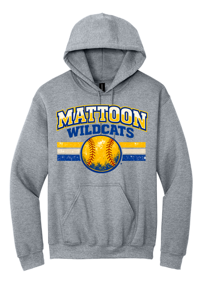 Wildcats Distressed Softball