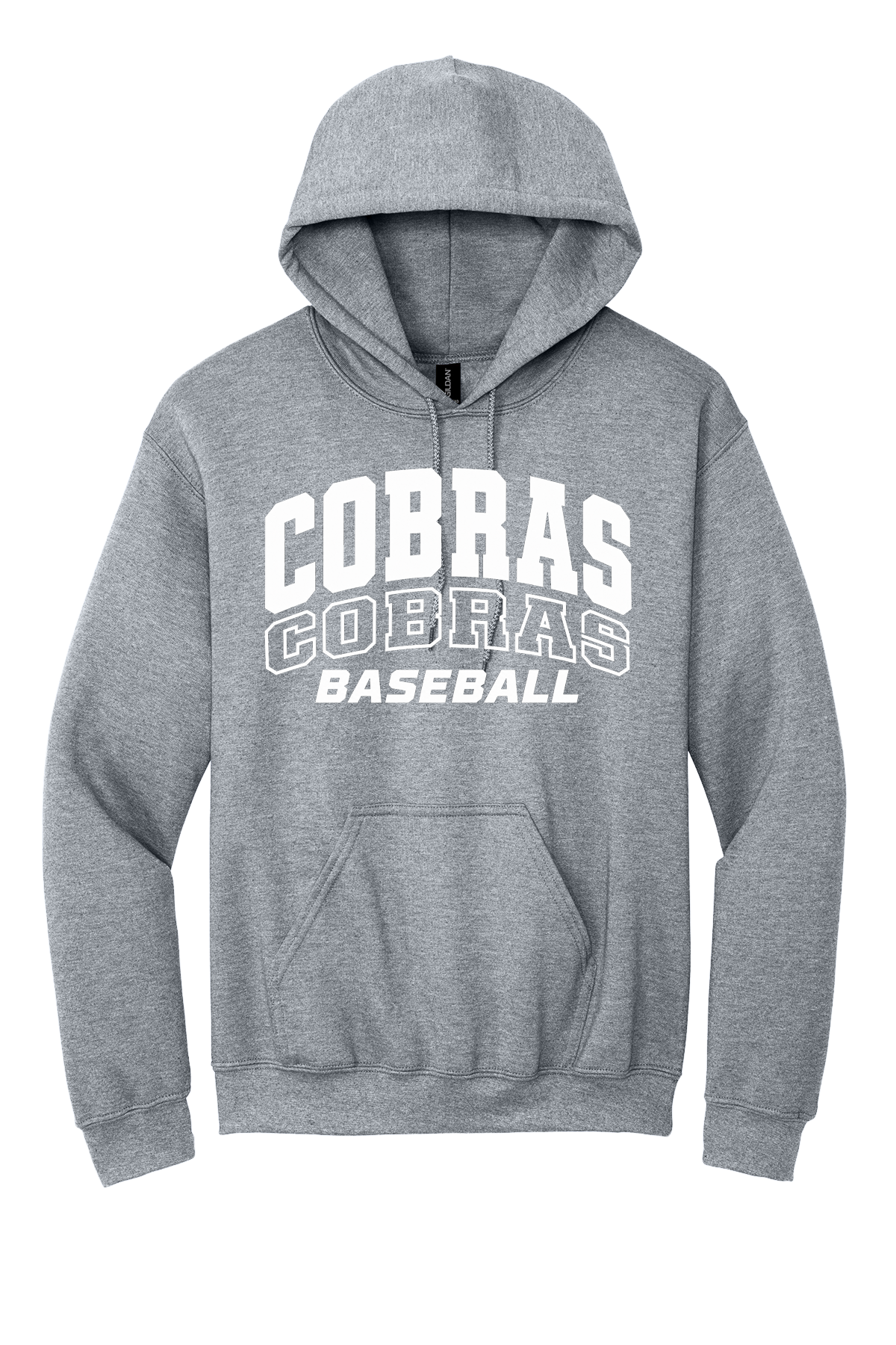 Cobras Baseball Outline White Version